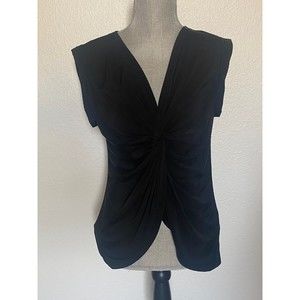 Robert Rodriguez V neck cuff sleeve twist front top Size XS
